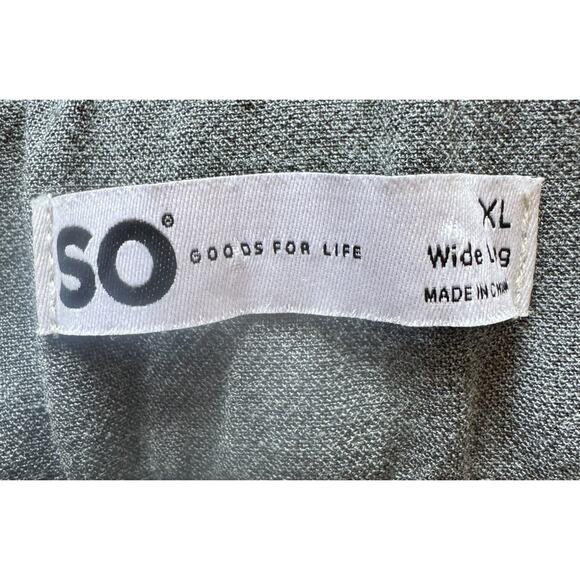 SO Goods For Life Pants Women Size XL Wide Leg high Rise Gray Lined Pleated NEW - Picture 6 of 10